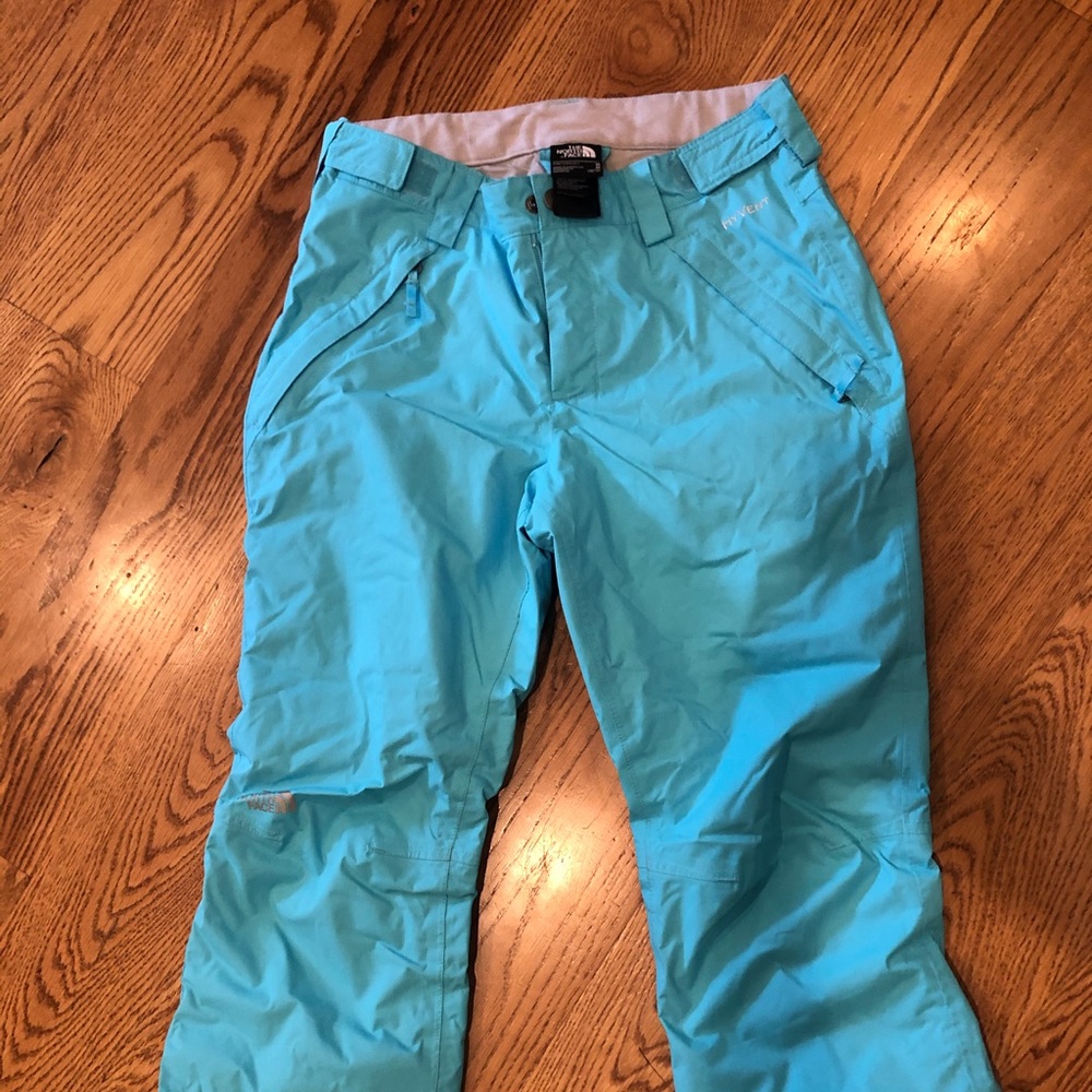 North Face blue ski pants girls medium 10-12